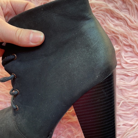 Mossimo Supply Co. Black Platform Ankle Booties - Picture 6 of 13